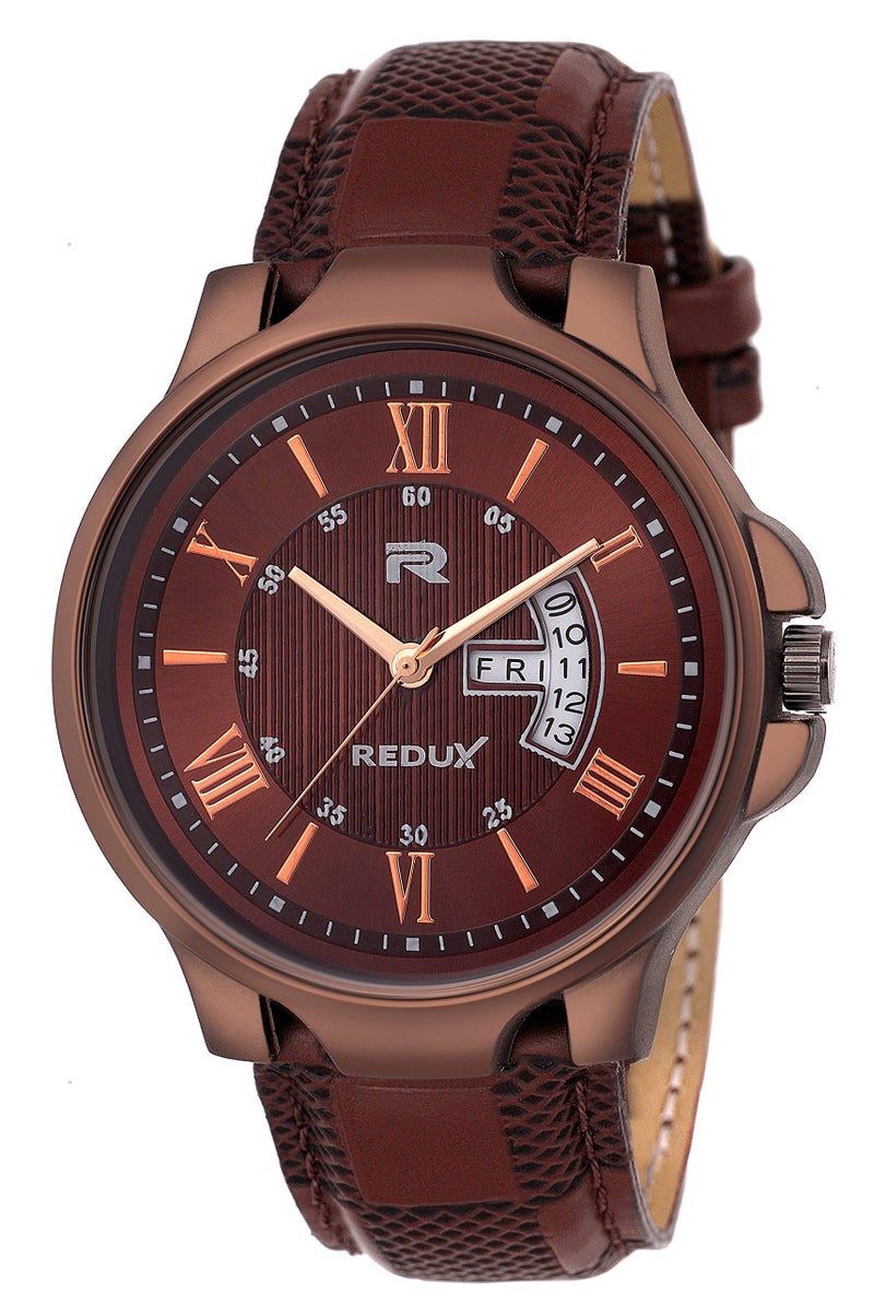 REDUX Analog Boy's & Men's Watch (Brown Dial Colored Strap) - Image 1