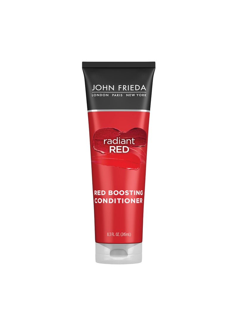 John Frieda Radiant Red, Red Boosting Conditioner, Hydrates and Enhances Red Tones with Pomegranate Extract and Vitamin E for Natural or Color-Treated Red Hair, 8.3 Oz