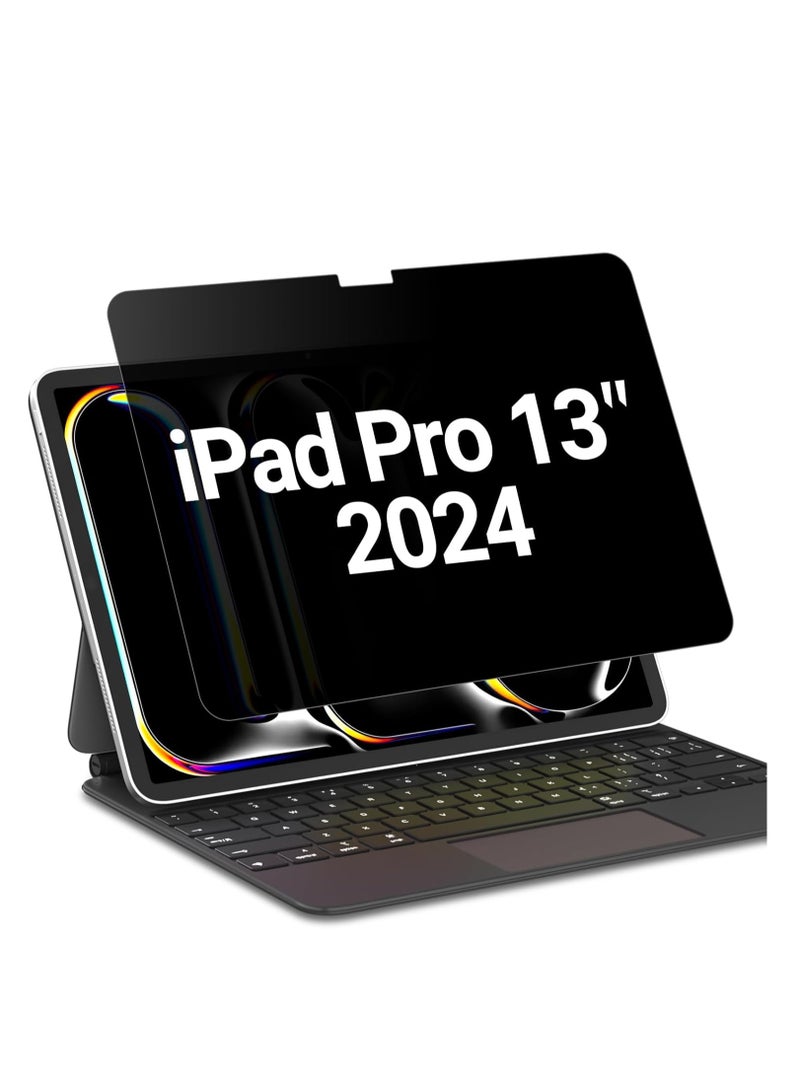 Removable PET Privacy Screen Protector for iPad Pro 13-Inch (2024 Model, 7th Generation) with Anti Blue Light Anti-Spy - Image 1
