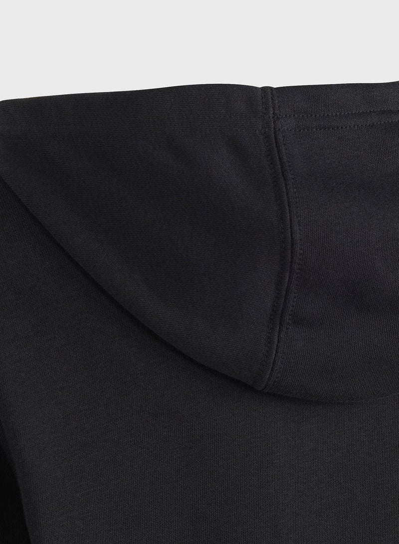 adidas هودي تدريب أسود للأطفال ٧-٨ سنوات - Image 5