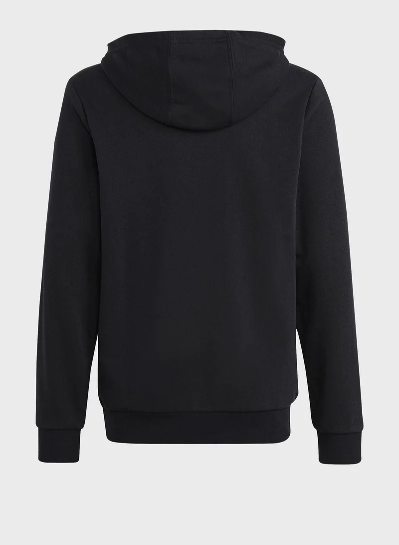 اديداس هودي تدريب أسود للأطفال ٧-٨ سنوات