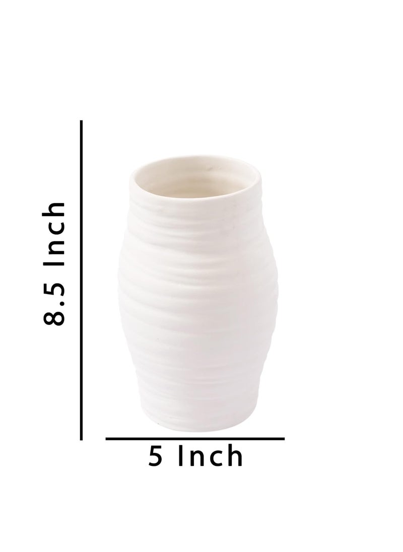 The Decor Lane - The Decor Lane Modern Decorative Vases for Home Decor | Centerpieces | Kitchen | Office or Living Room - 8.5 Inches (Round) - Image 1