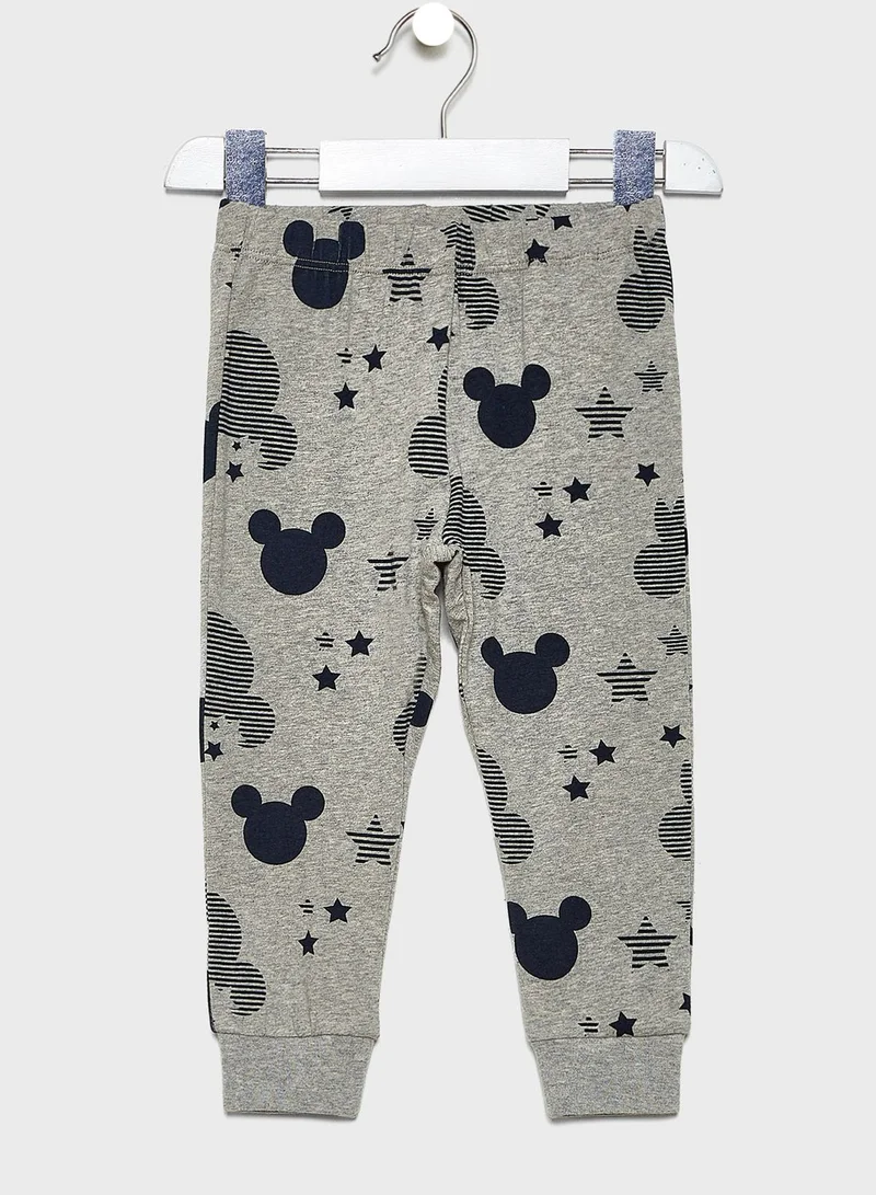 NAME IT Kids Mickey T-Shirt + Printed Leggings Set