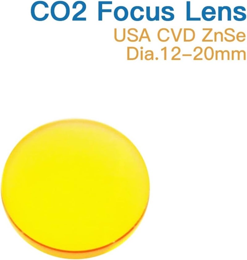 1 pcs ZnSe Focus Lens USA CVD Lens Dia.12/15/18/20 FL25.4/38.1/50.8/63.5/76.2/101.6/127/160mm for CO2 Laser Engraving Cutting Machine Leisurely (Size : 12mm, Color : 38.1mm) - Image 3