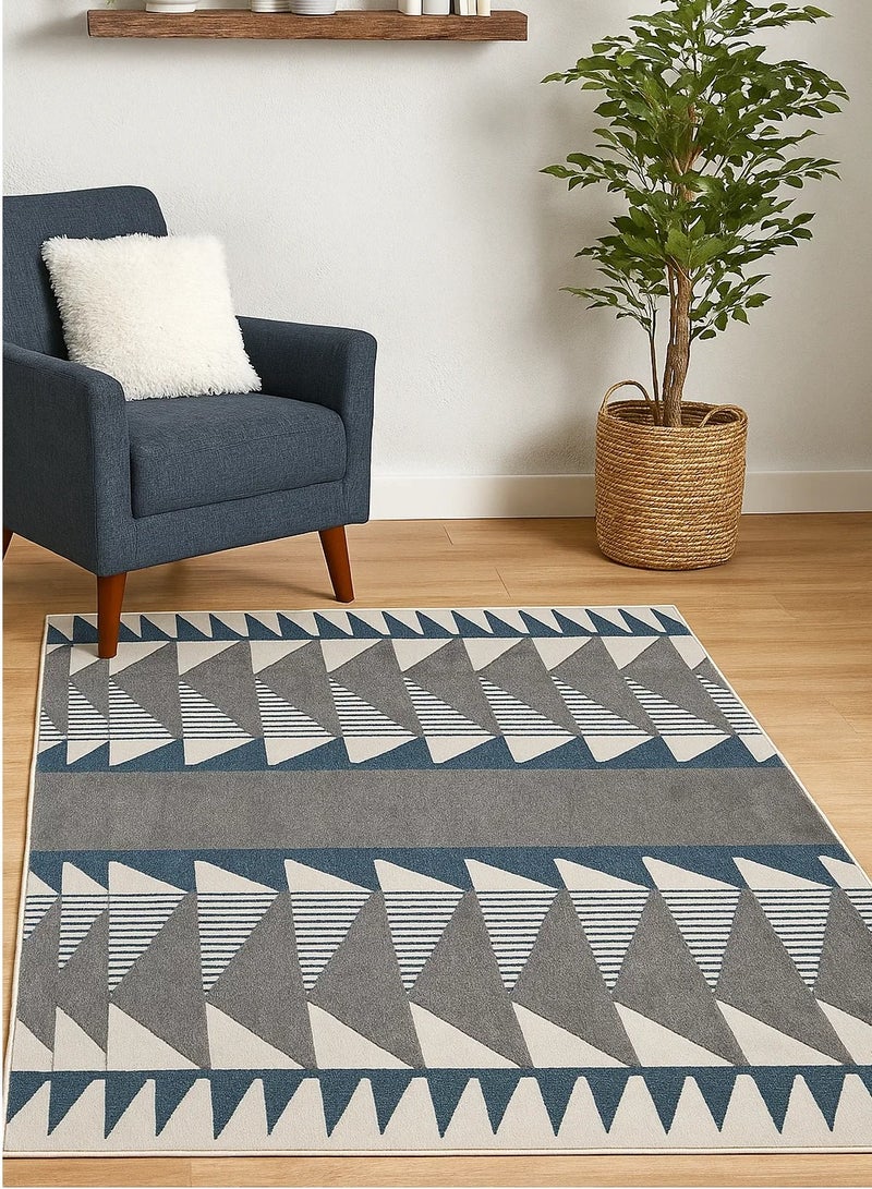 LOFT Castillo, Modern Style Living Room Rugs, Soft Floor Mats, Carpets, Non-Slip Sofa Cushions, Washable Living Room Rugs, 120X170CM, GREY -704-OT6-Z - Image 1