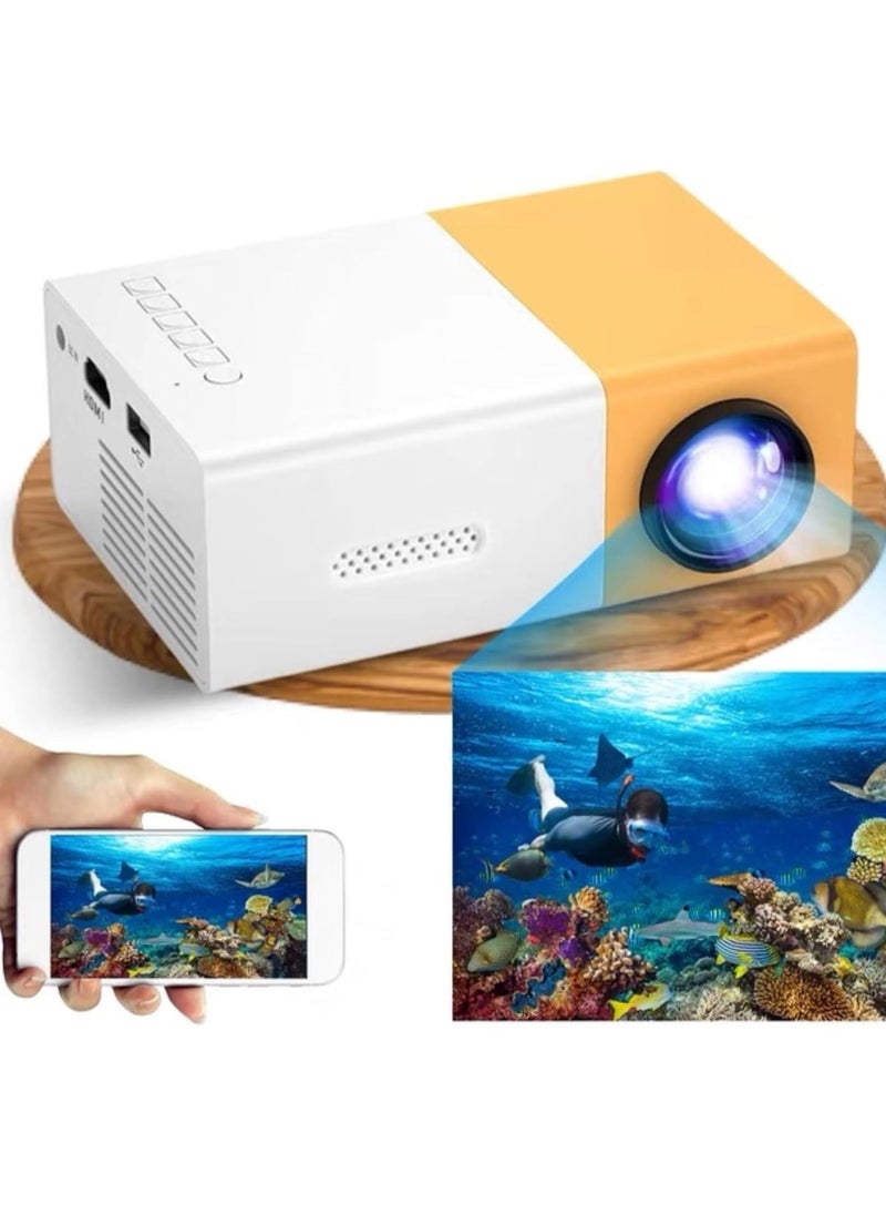 ELTRAZONE Mini Portable Projector, 1080P Full HD Video Projector Built in HIFI Speaker Compatible with HDMI, USB, Audio, TF Card, AV and Remote Control, Home Theater Movie Projector Compatible with iOS/Android - Image 1