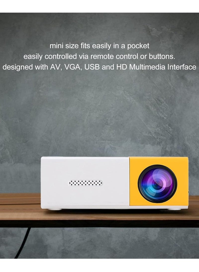 ELTRAZONE Mini Portable Projector, 1080P Full HD Video Projector Built in HIFI Speaker Compatible with HDMI, USB, Audio, TF Card, AV and Remote Control, Home Theater Movie Projector Compatible with iOS/Android - Image 2