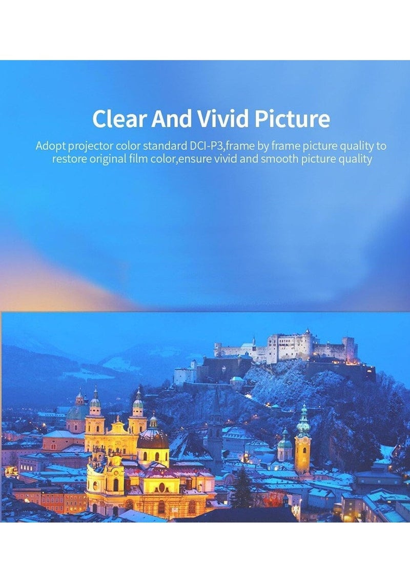 ELTRAZONE Mini Portable Projector, 1080P Full HD Video Projector Built in HIFI Speaker Compatible with HDMI, USB, Audio, TF Card, AV and Remote Control, Home Theater Movie Projector Compatible with iOS/Android - Image 5