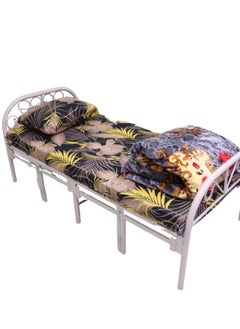 SMART HOME Single Bed Set with Foldable Mattress 90X190cm, Mattress Protector, Hotel Pillow and 6kg Blanket Double Size 240x200cm, 5 in 1 Package, Luxurious, Comfortable and Suitable for One Person  - Image 2