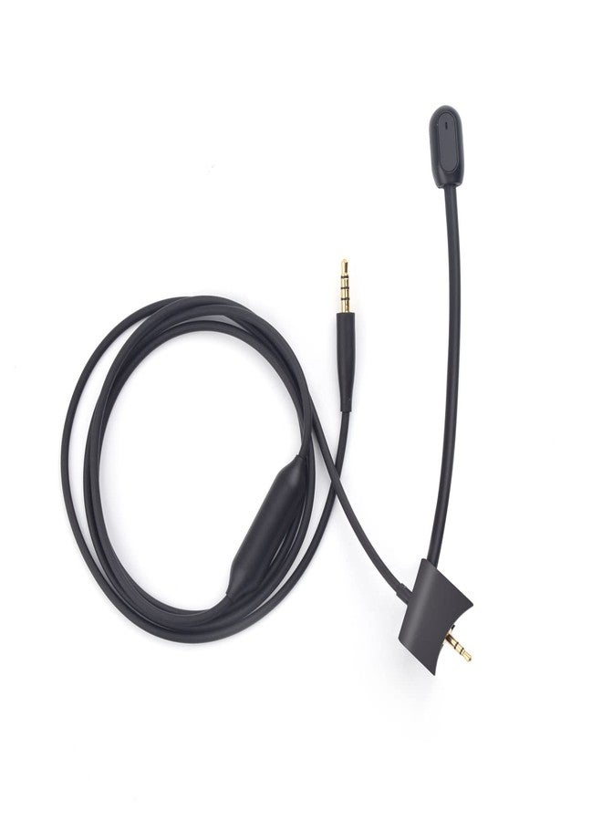 Sqrgreat Boom Microphone Cable Compatible with Bose QuietComfort 35 (QC35) & Quiet Comfort II (QC35 II) Headphones Volume Control for Playstation PS4 or Xbox One Controller, Black