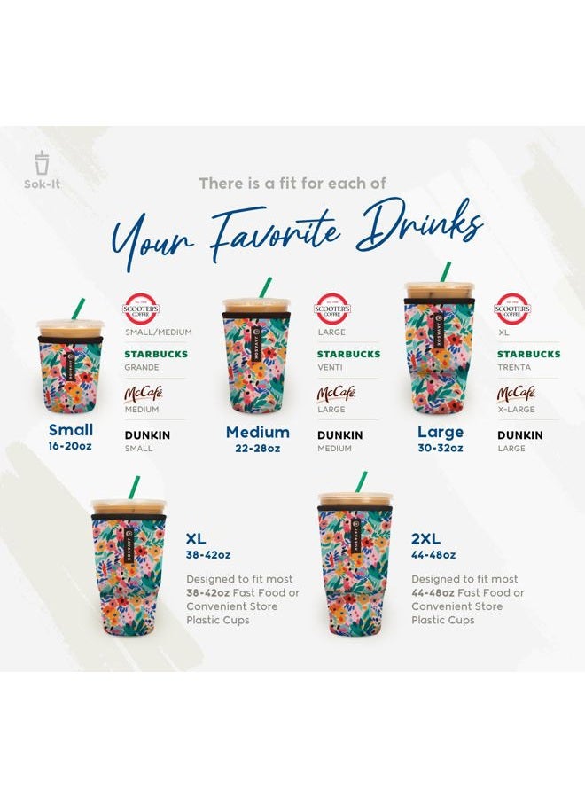 Sok It Java Sok Iced Coffee & Cold Soda Insulated Neoprene Cup Sleeve (Happily Ever After, Small: 16-20oz) - Image 3