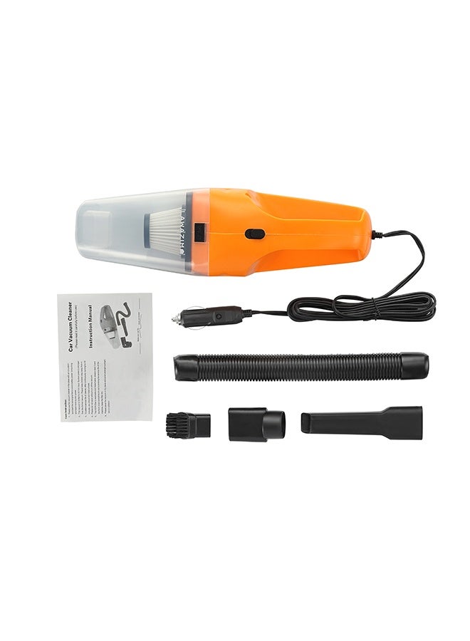 لوازم مكنسة تنظيف سيارة سلكية 12 فولت محمولة – فلتر HEPA + سلك طويل + 4 فوهات لتنظيف المقاعد، الأرضيات، الطبلون، الزوايا، وداخل السيارة بالكامل - Image 5