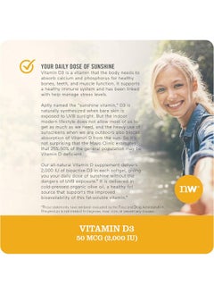 NatureWise Vitamin D3 2000Iu (50 Mcg) Healthy Muscle Function, And Immune Support, Non-Gmo, Gluten Free In Cold-Pressed Olive Oil, Packaging Vary (Mini Softgel), 200 Count  - Image 4