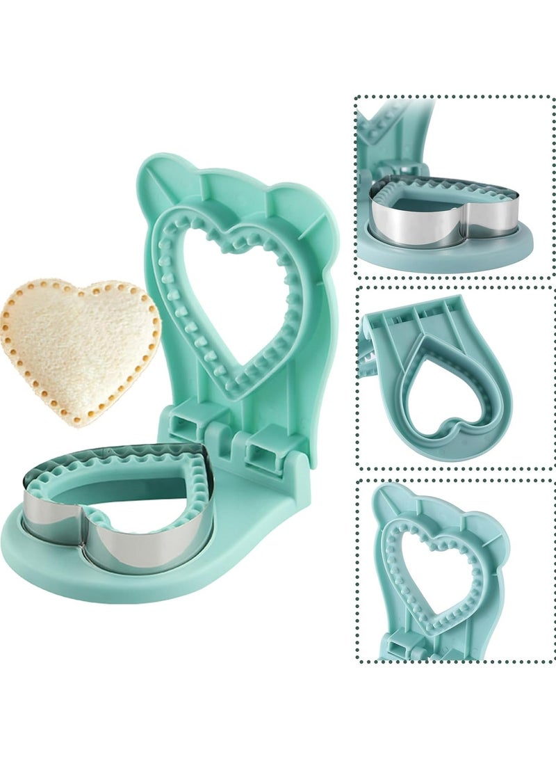 Crustless Sandwich Cutters for Kids – Lunch Bento Box Accessories (Blue Love) - Image 5