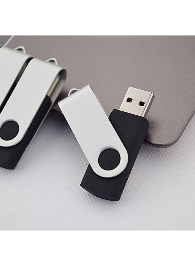 Kootion محرك أقراص فلاش USB سعة 16 جيجابايت من Kootion، مجموعة من 20 محرك أقراص فلاش، محرك أقراص USB بسعة 16 جيجابايت، محرك أقراص USB كبير، محرك أقراص USB دوار لتخزين البيانات، أسود - Image 4