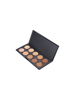 10 Colour Makeup Contour Palette-Cream Concealer Kit- Blemish Face Contouring Highlighter Palette - pzsku/ZC1217B2D8EF538219F6AZ/45/_/1687900189/07e3c909-a0dc-4eeb-9529-d91d1d5314d9