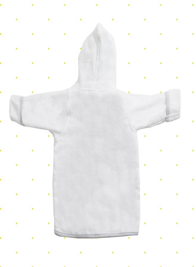 Spasilk Hooded Terry Bathrobe with Booties, Baby Shower Set, One Size, Grey Lion - Image 3