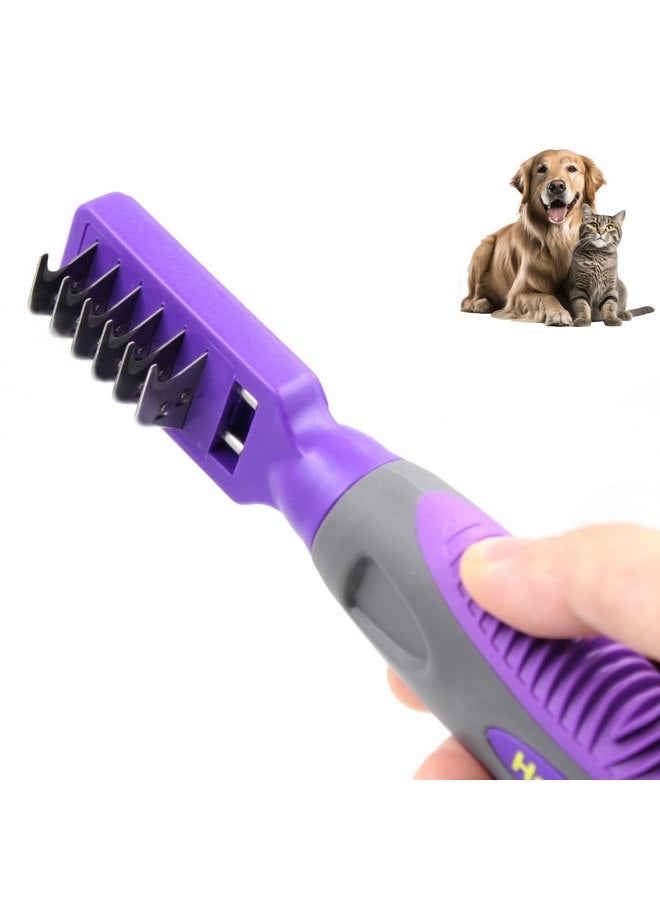 Hertzko Dog Mat Remover - Grooming Comb, Mat Remover for Cats, Dogs, Small Animals - Dematting Tool, Dog Knot Remover Brush for Long Haired Dogs, Short Haired Dogs, and Rabbit Bedding (Small) - Image 1