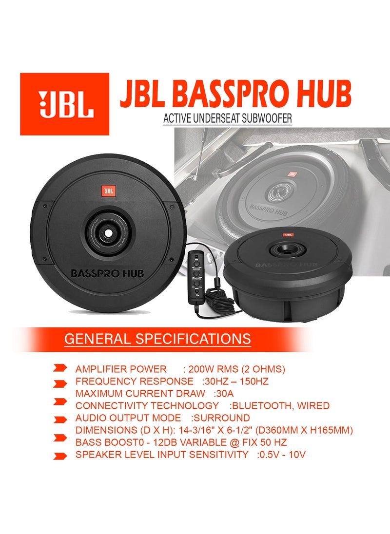 JBL - JBL Basspro Hub - 11" powered subwoofer system, Black - Image 1