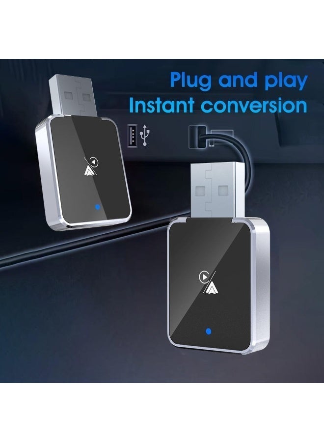 ZAMFA Mini Wireless CarPlay Adapter for iPhone | Plug & Play Apple CarPlay Wireless Adapter | Easy Setup iOS CarPlay Dongle for Cars - Image 2
