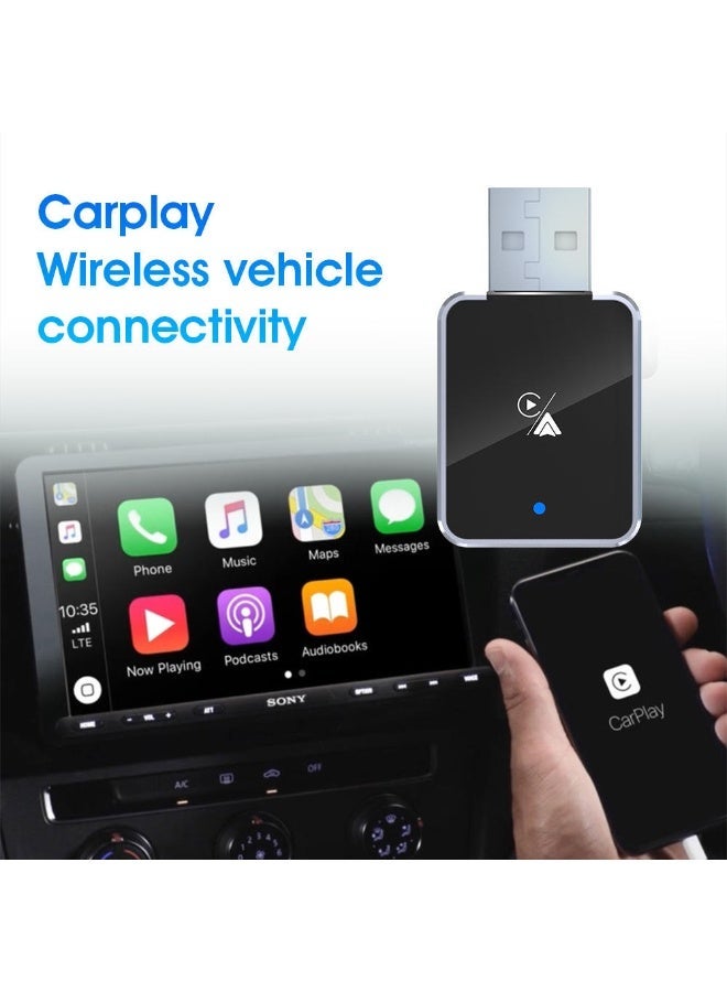 ZAMFA Mini Wireless CarPlay Adapter for iPhone | Plug & Play Apple CarPlay Wireless Adapter | Easy Setup iOS CarPlay Dongle for Cars - Image 4