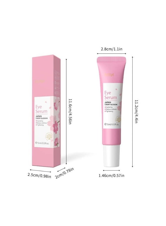 فيني يلا جوي سيروم رولر للعيون بنكهة زهر الكرز، مرطب للعيون بتركيبة عميقة الترطيب مع الكافيين والصوديوم هيالورونات، كريم تحت العين للحد من الهالات السوداء والخطوط الدقيقة، علاج للعناية بالبشرة لنعومة تامة. - Image 2