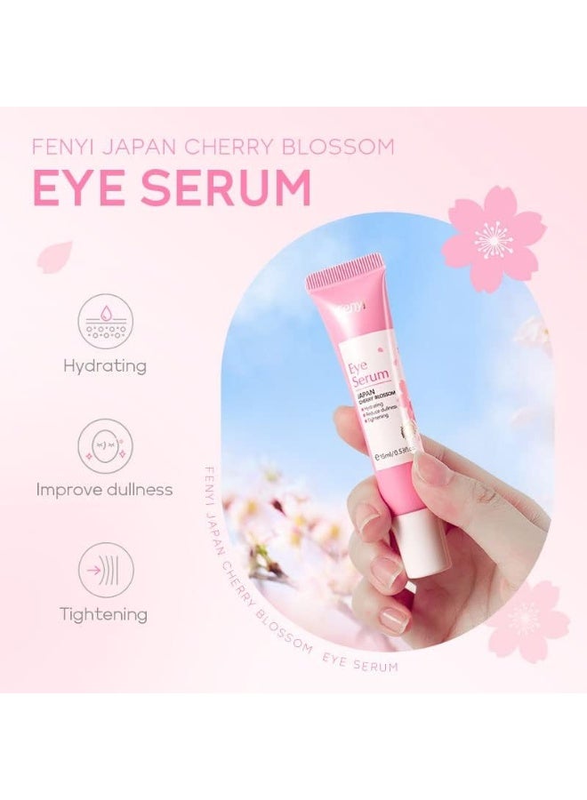 فيني يلا جوي سيروم رولر للعيون بنكهة زهر الكرز، مرطب للعيون بتركيبة عميقة الترطيب مع الكافيين والصوديوم هيالورونات، كريم تحت العين للحد من الهالات السوداء والخطوط الدقيقة، علاج للعناية بالبشرة لنعومة تامة. - Image 4