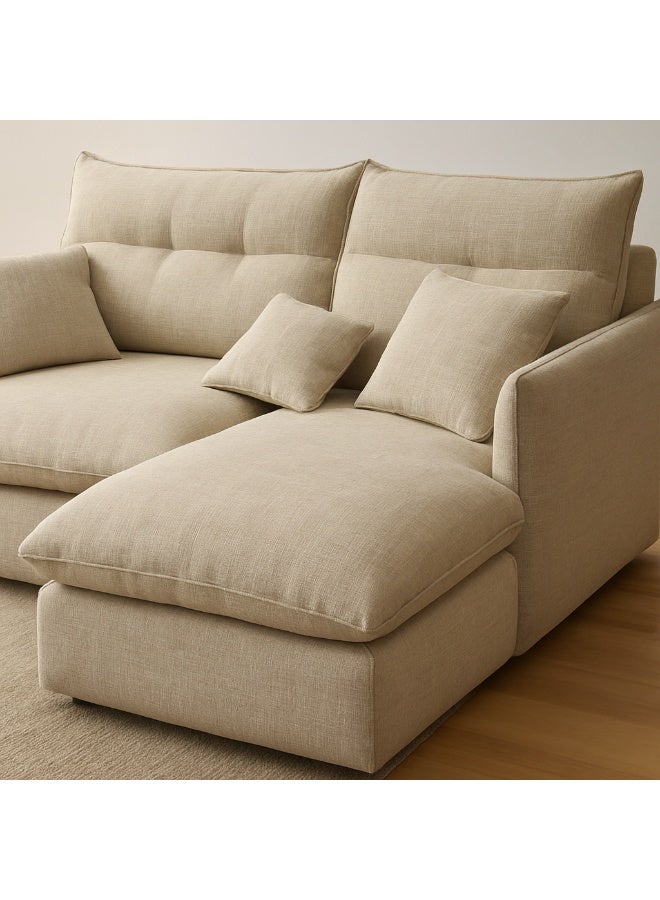 Malazhouse Modern Sofa with Pouf 300cm * 200cm – 200L x 75H x 300W - Image 2