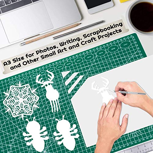 ArtBee A3 Cutting Mat Double Sided 5-Ply Craft Cutting Board for Sewing Crafts Hobby Fabric Precision Scrapbooking Project 12"x18" - Image 3