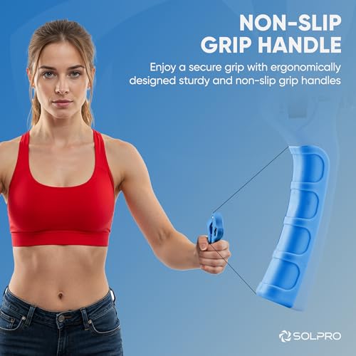 Solpro Grippax Adjustable Hand Grip Strengthener with Mechanical Counter for Men & Women | Adjustable 5 to 60 kg Resistance | Forearm, Wrist & Finger Strengthener | Home, Gym & Rehab Workouts (Blue) - Image 4