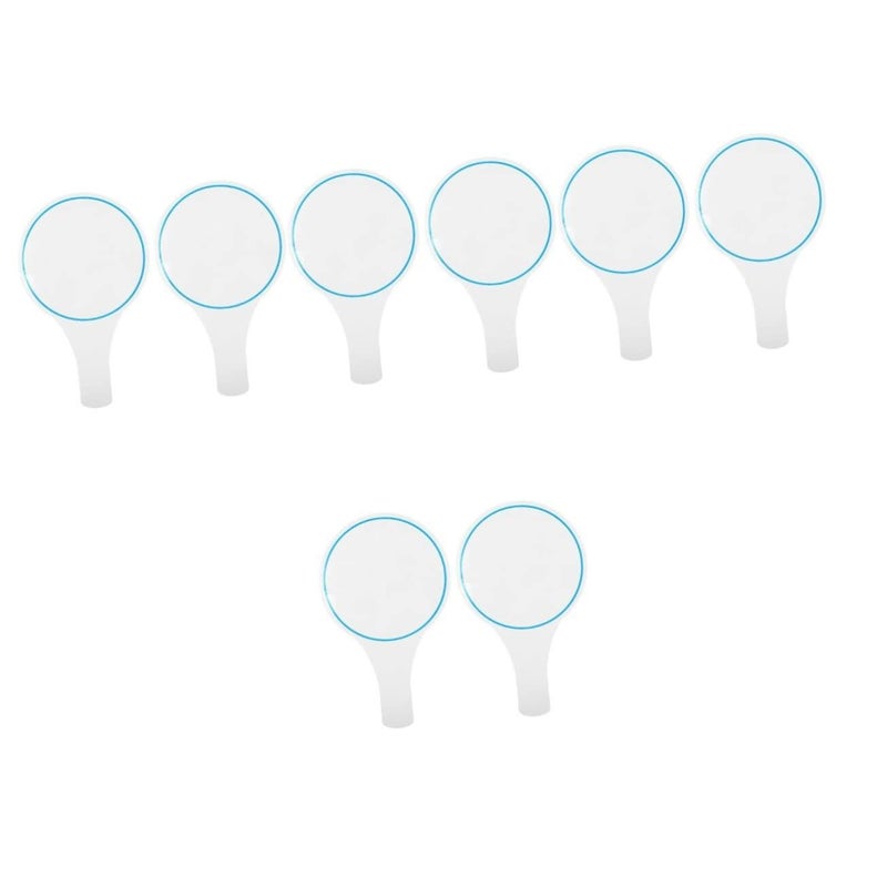 Red 6pcs Erase Answer Single Sided Scoring Board 10 by 5 9 Inches for Classroom Voting - Image 2