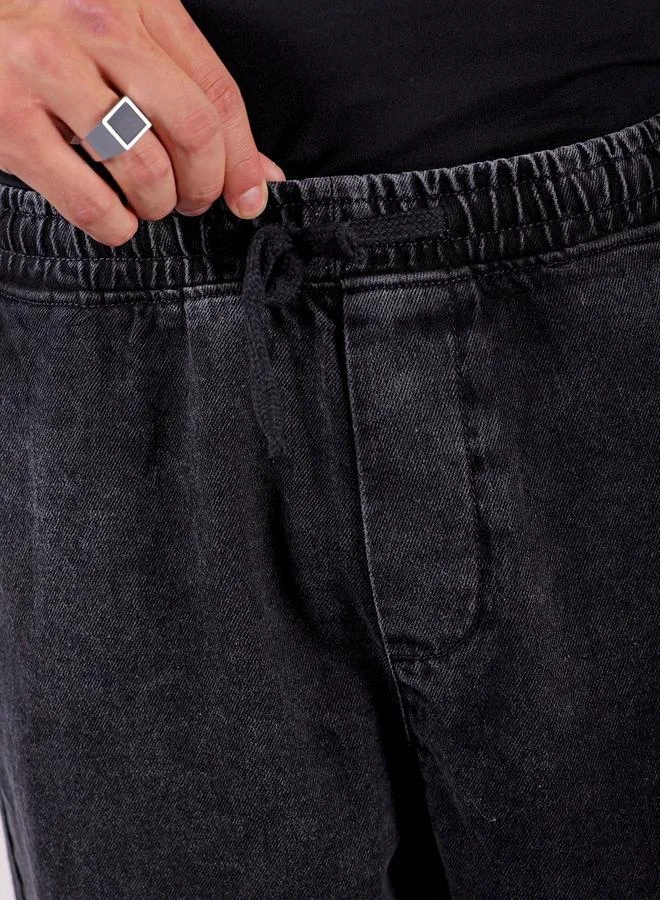 The Indian Garage Co  Men Barrel Loose Fit Solid Jeans for Men | Best Price UAE