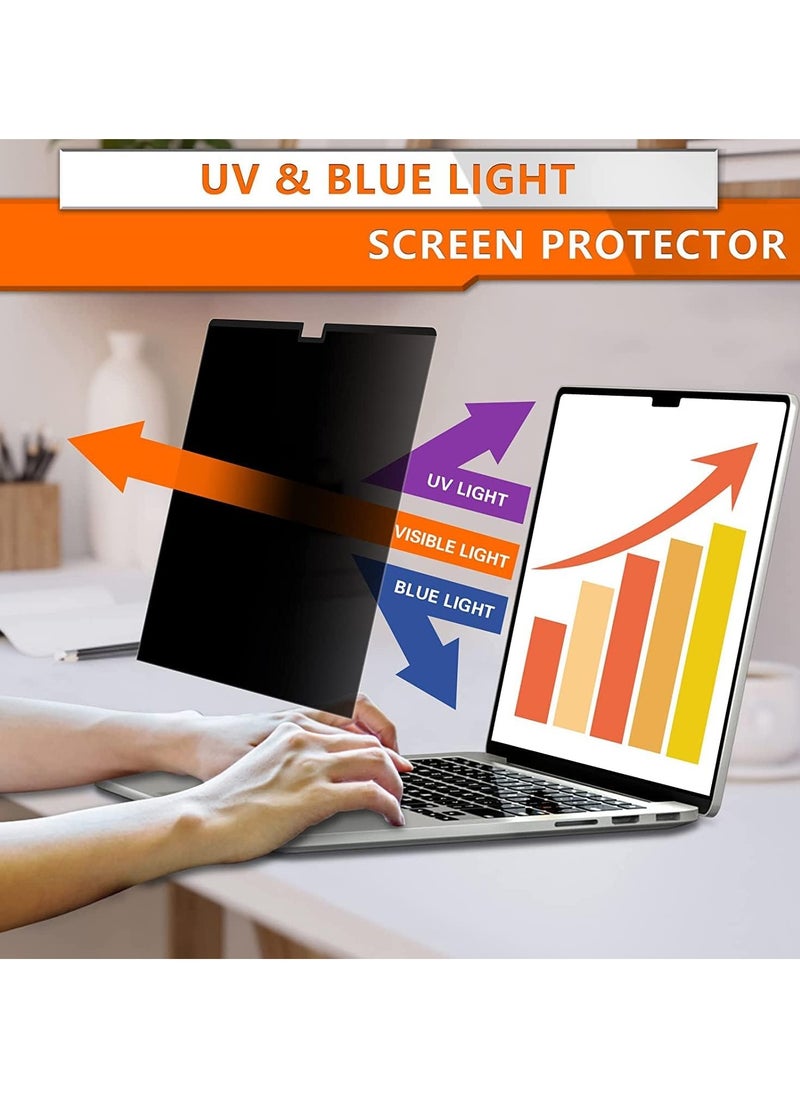 Generic Privacy Screen for MacBook Air 15 Inch 2023 M2 Chip A2941/2024 M3 Chip A3114,/2025 M4 Chip A3241 Magnetic Removable Anti Blue Light Filter Compatible With MacBook Air Laptop 15.3-inch Liquid Retina Display  - Image 5