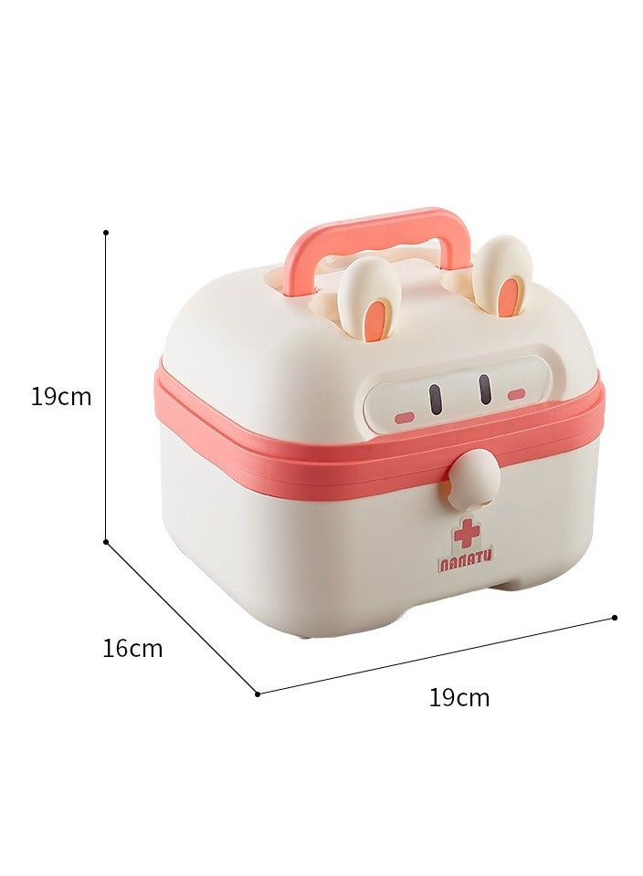 42 PCS Kids Doctor Role Play Set, Complete Pretend Medical Kit with Toy Medicine Box, Fun Doctor Playset for Toddlers (Pink) - Image 4