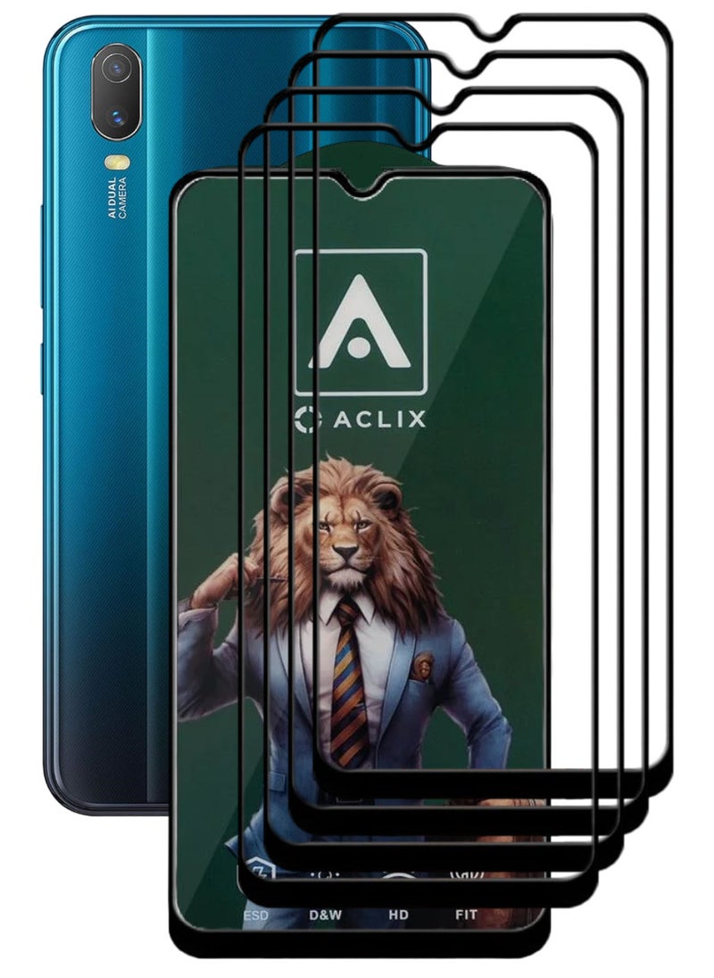 ACLIX 4 Pieces Antistatic ESD Dustproof Premium Quality High Definition Tempered Glass Screen Protector Designed For vivo Y11 (2019) - Image 1