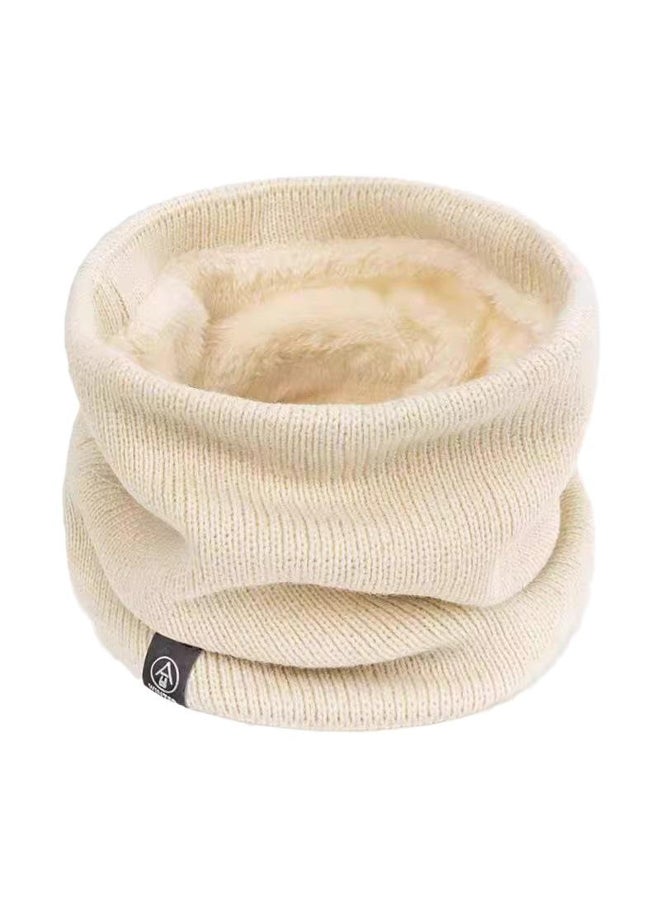 Fashion Women Knitted Scarf Solid Cashmer Like Winter Snood Scarves Lady Warm Wool Fur Thick Unisex Men Neck Scarfs Ring