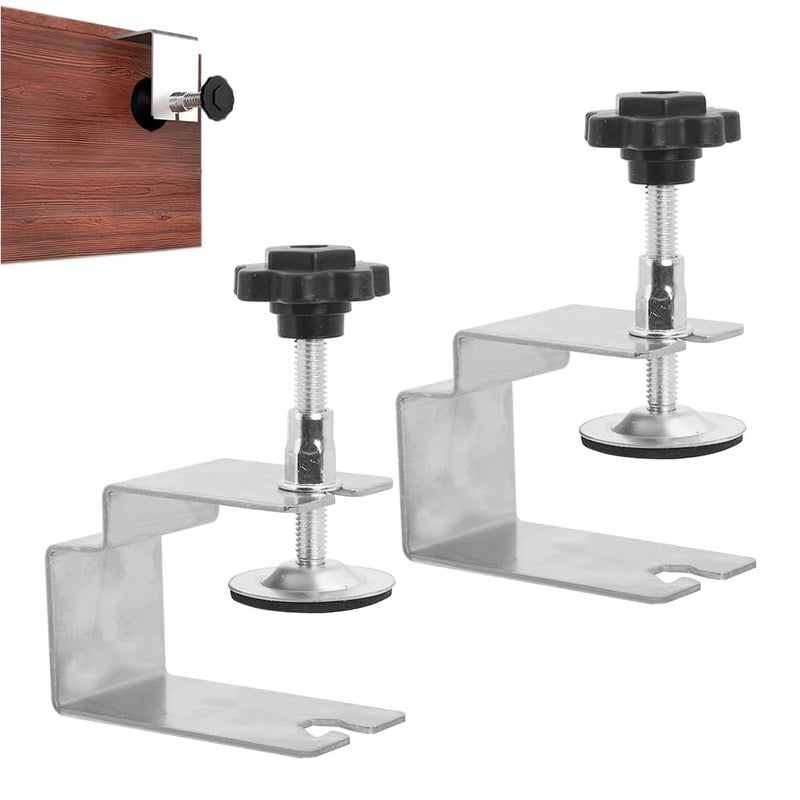 Serplex 2PCS C Clamps Drawer Fixing Clip ColdRolled Steel Clamps Woodworking Clamps Jig for Cabinet Face Panel Fixing Adjustable Stable Furniture Woodworking Jig for Cabinet Face Panel Fixing - Image 1