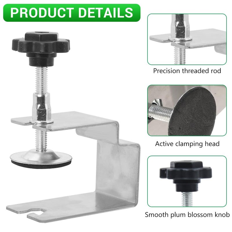 Serplex 2PCS C Clamps Drawer Fixing Clip ColdRolled Steel Clamps Woodworking Clamps Jig for Cabinet Face Panel Fixing Adjustable Stable Furniture Woodworking Jig for Cabinet Face Panel Fixing - Image 5