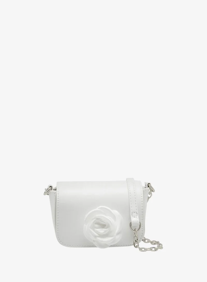 Flora Bella Floral Accent Crossbody Bag with Chain Strap Ramadan Collection