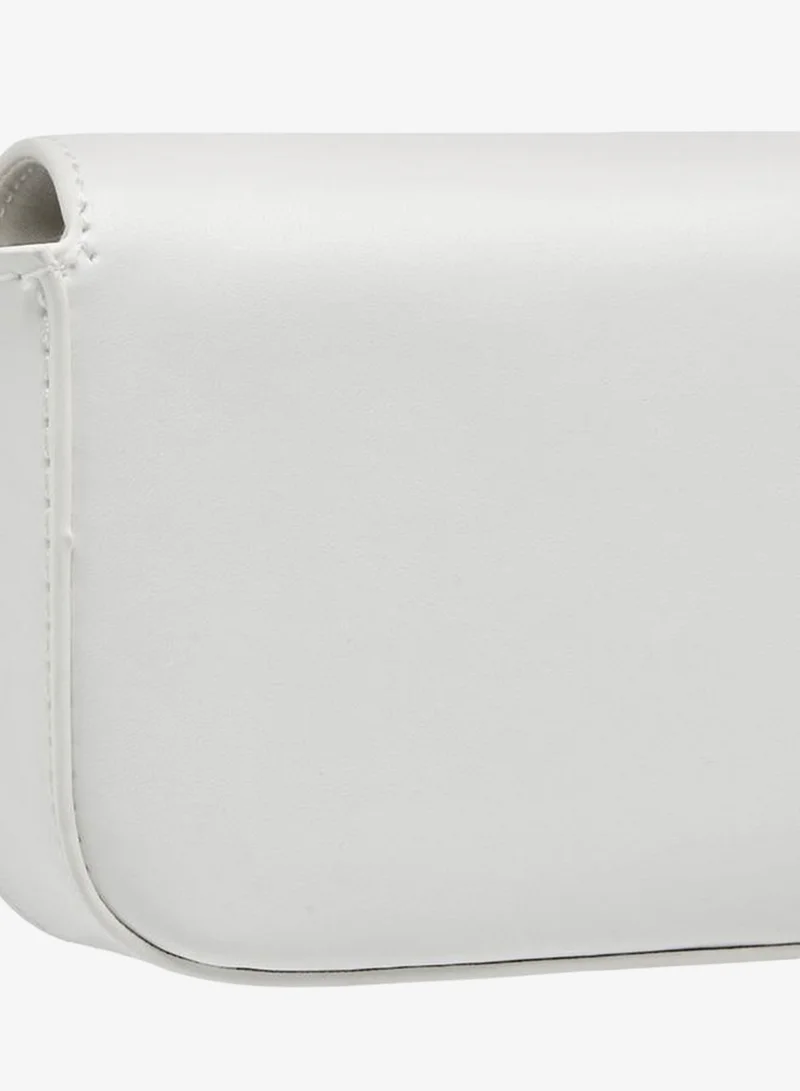 Flora Bella By Shoexpress WHITE Floral Accent Crossbody Bag With Chain Strap for Women | Best Price UAE
