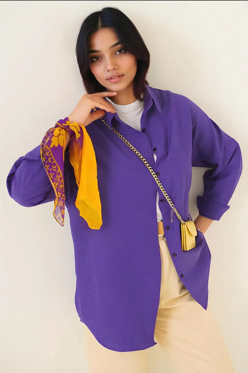 Big Dart BDART Relaxed Fit Poplin Shirt with Button Closure