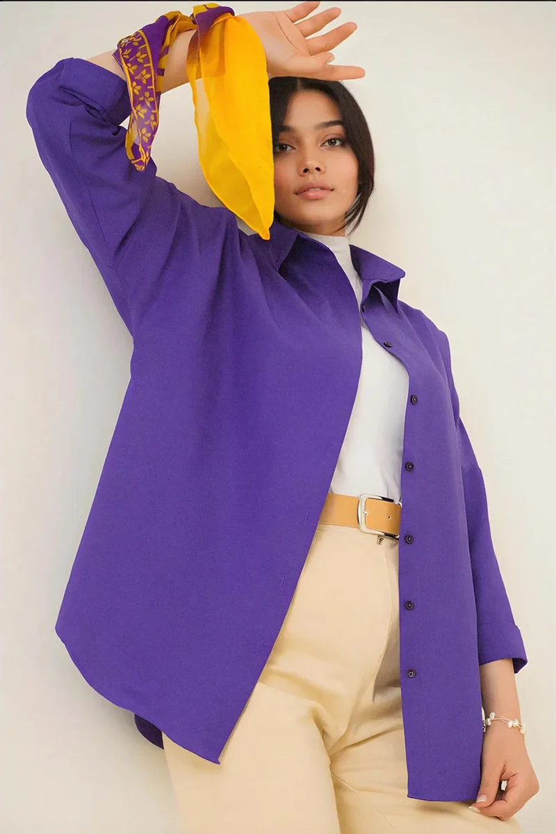 Big Dart BDART Relaxed Fit Poplin Shirt with Button Closure