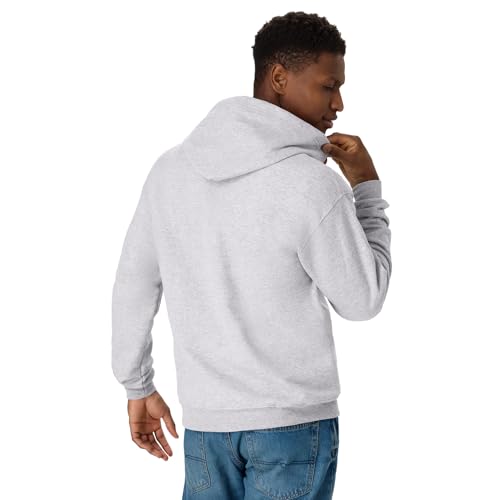 Hanes Mens Hoodie Ecosmart Fleece Fullzip Zipup Hooded Sweatshirt For Ash XLarge US - Image 3