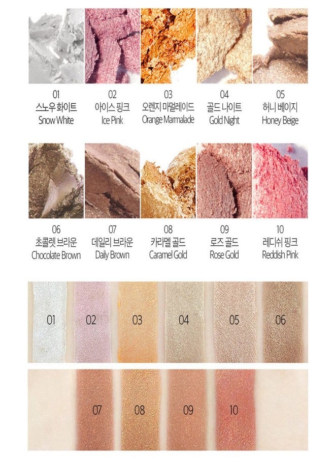 KARADIUM Shining Pearl Smudging Eye Shadow Stick, 1.4 g, #8 Caramel Gold - Image 3