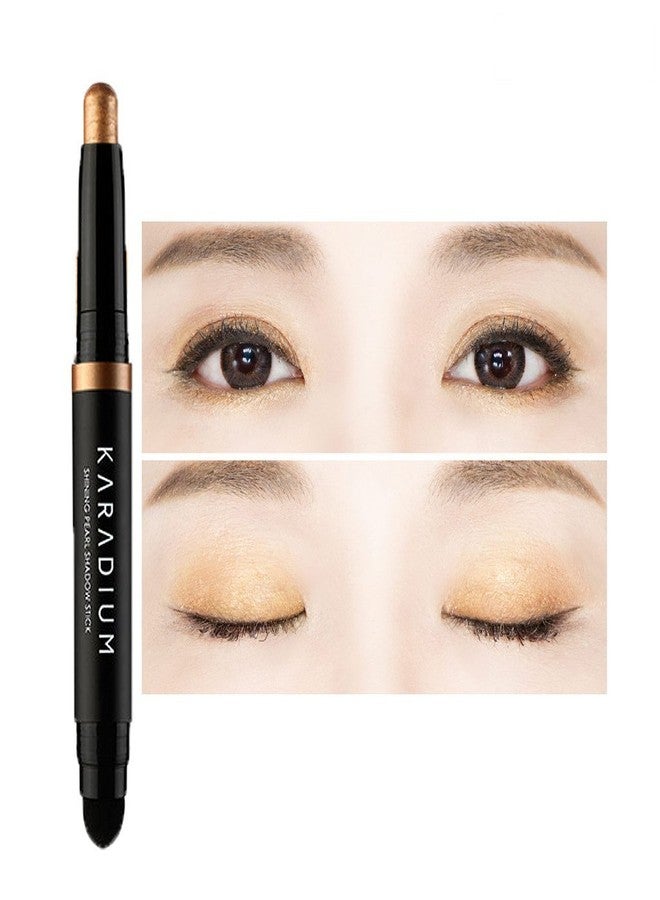 KARADIUM Shining Pearl Smudging Eye Shadow Stick, 1.4 g, #8 Caramel Gold - Image 1