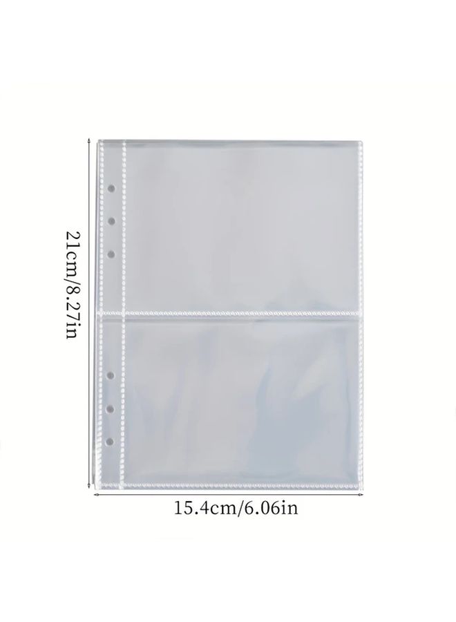 A5 PVC Photo Album Inserts 50 Sheets 4 Grid Pages For Photos Cards Memorabilia - Image 4