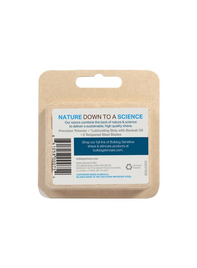 Bulldog Mens Skincare and Grooming Sensitive Skin Razor Blades Refills for Men, 4 Count - Image 3