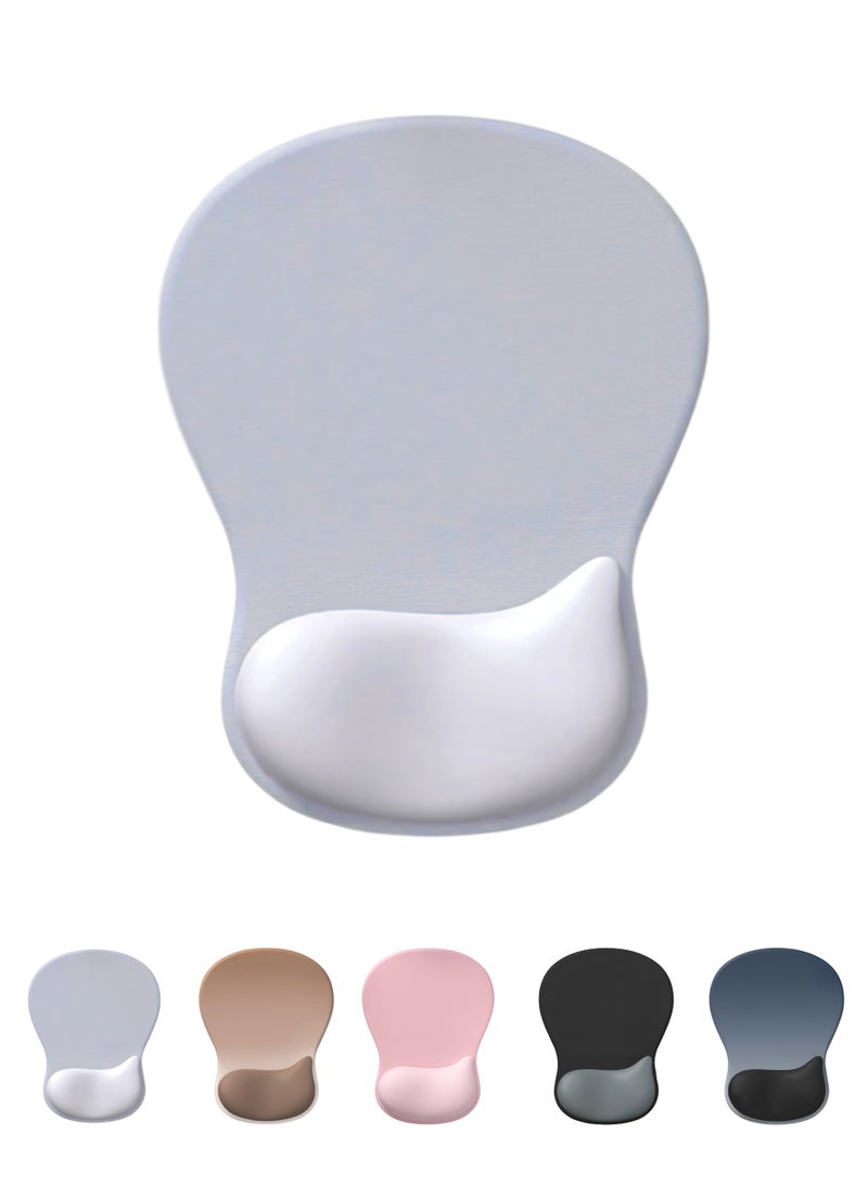 أركس لوحة ماوس مريحة بتصميم جل مع مسند للمعصم – قاعدة مانعة للانزلاق – إسفنج ميموري فوم مريح للاستخدام في المكتب أو المنزل أو الألعاب – باللون الرمادي - Image 1