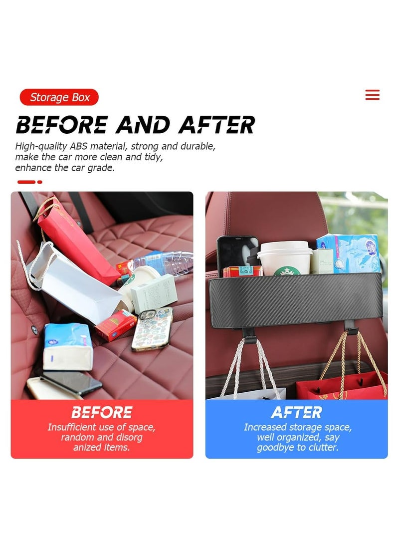 Car Seat Back Organizer Headrest Backseat Organizer with Cup Holder and Hooks