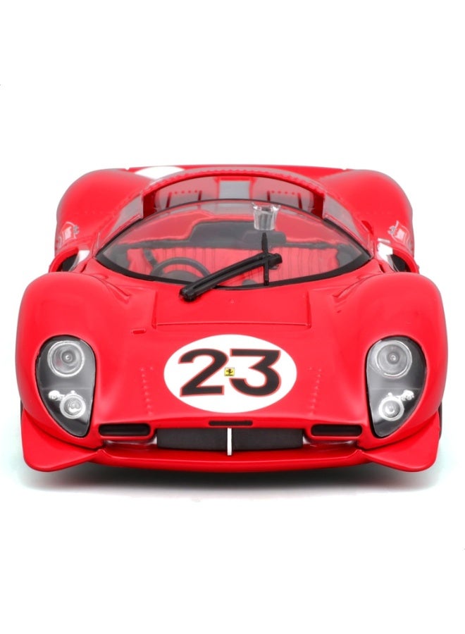BBURAGO - Ferrari 330 P4 Daytona 1967, 1:24 Scale Diecast Car, Detailed Replica with Opening Doors, Endurance Racing Icon, Officially Licensed by Ferrari, Recommended Age 14+ Years - Image 3